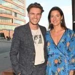 Mit-Organisatorin Julia Wickmann mit Niclas Maaser, Social media-Star und Model, bei der Charity Gala für "Lecker hoch drei"