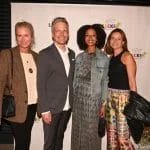 Gäste von Kai Gosslar bei der Charity Gala für "Lecker hoch drei": Daniela Mücke, Ramona Atanda-Wulf und Anny von der Heide