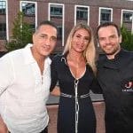 Unter den Gästen bei der Charity Gala für "Lecker hoch drei": Box-Promoter Ismail Özen, hier u.a. mit Schirmherr Steffen Henssler